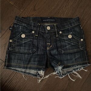 Rock & Republic Dark Wash Jean Shorts